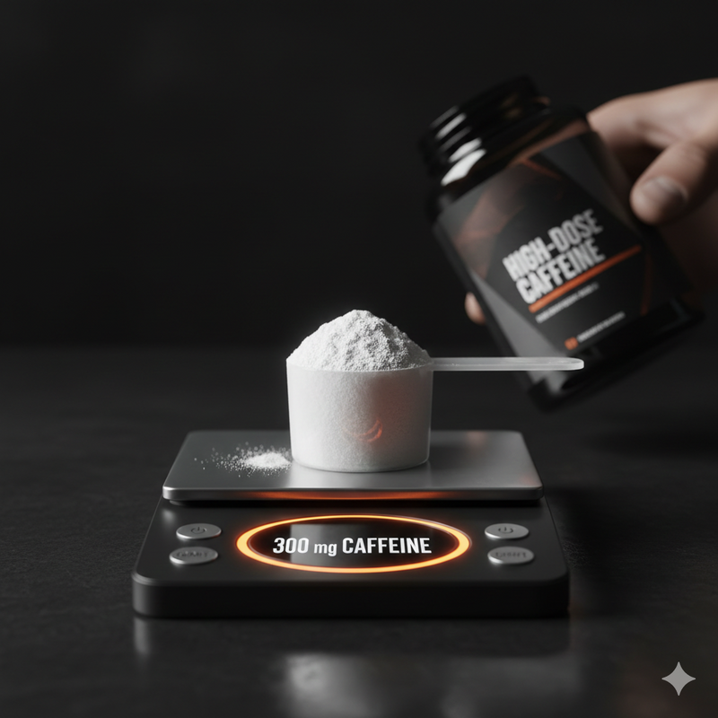 Alta dosis de cafeína claramente declarada