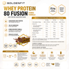 Whey Protein 80 Fusion 1kg · 23g Proteína · 78% Pureza · 4 Sabores
